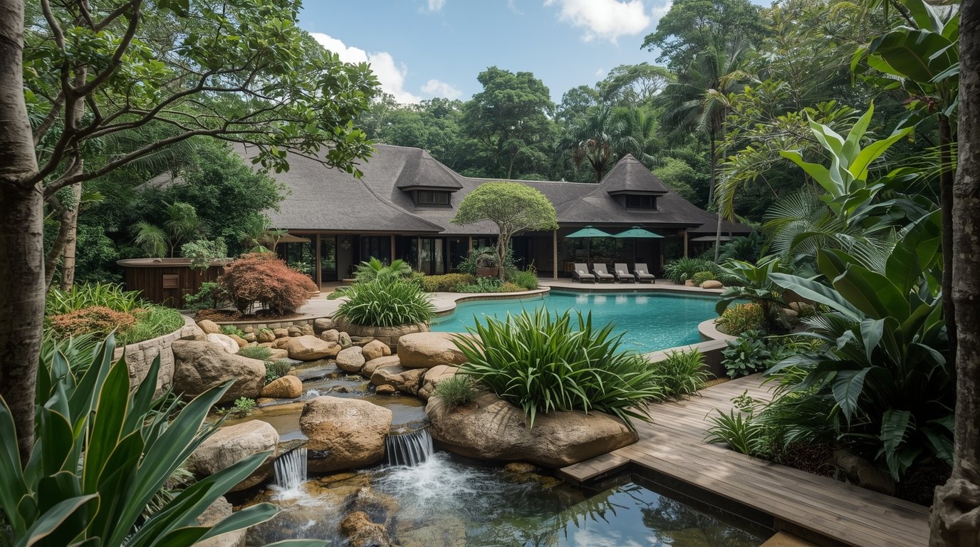 Eco-resort landscape design by Riskygrbroker